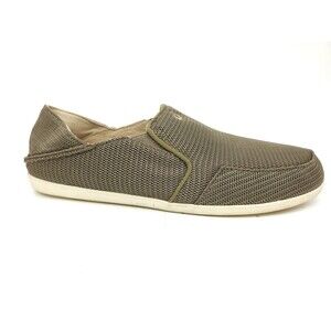 OluKai Waialua Mesh Brown Slip On Shoes Loafers Womens Size 9